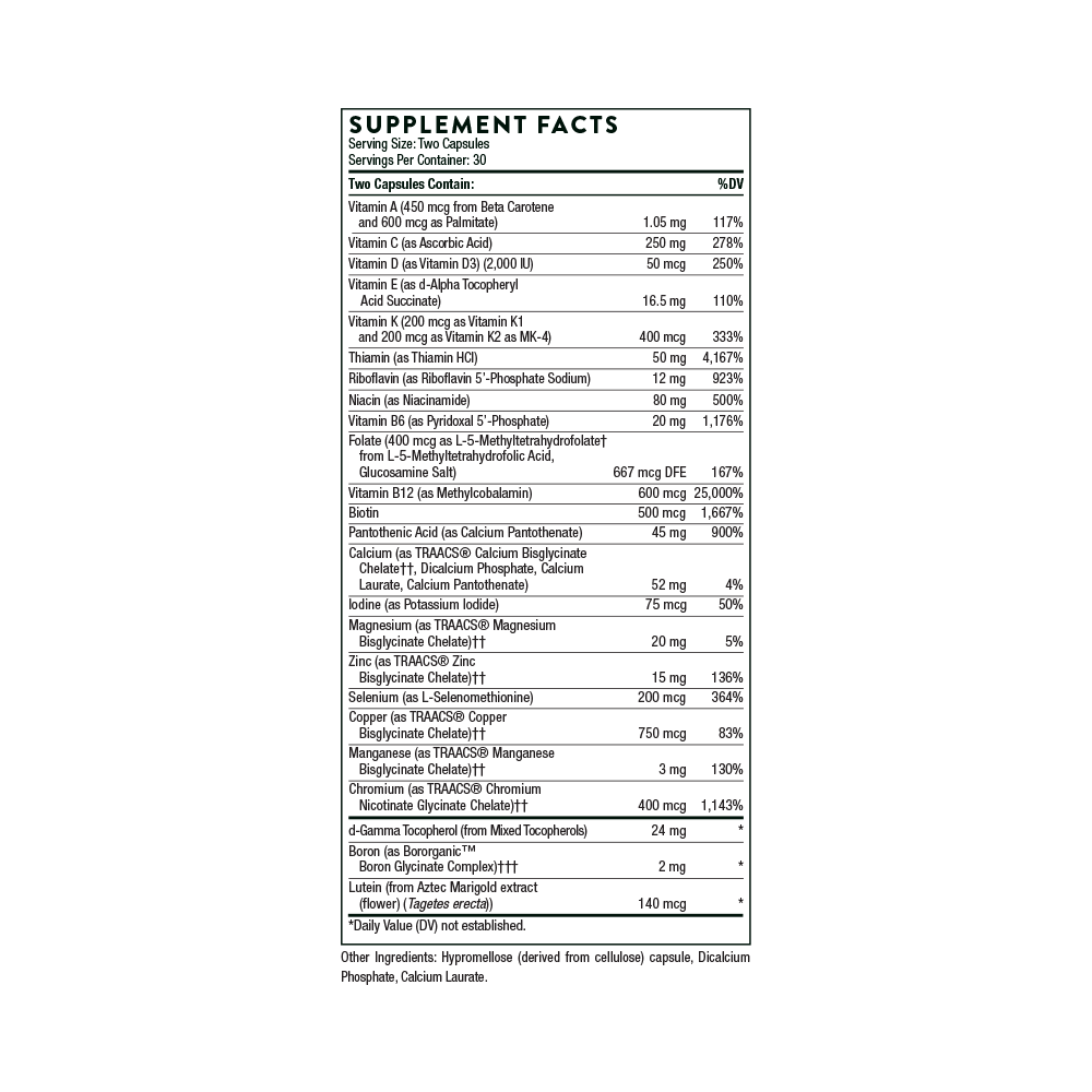 Basic Nutrients 2/Day (60 Capsules)