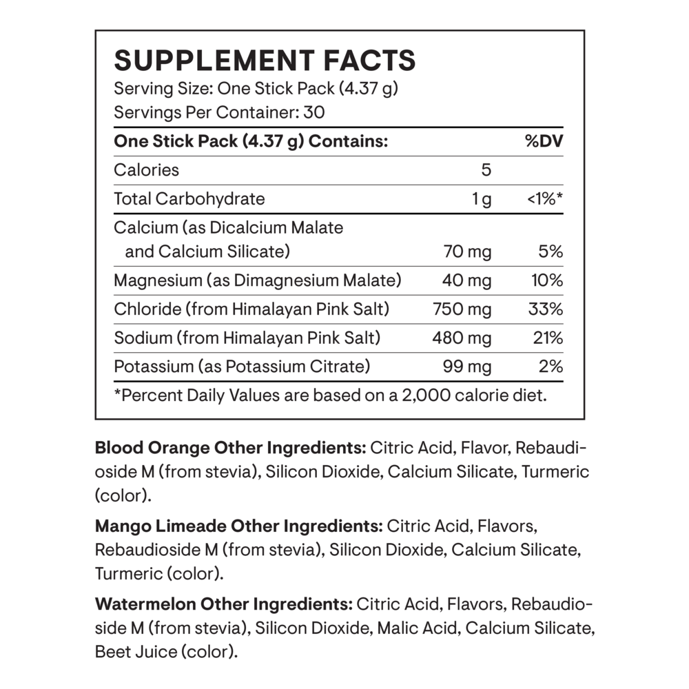 Daily Electrolytes Variety Pack (30 Packets)