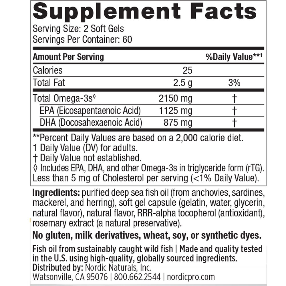 ProOmega® 2000 Lemon (60 Softgels)